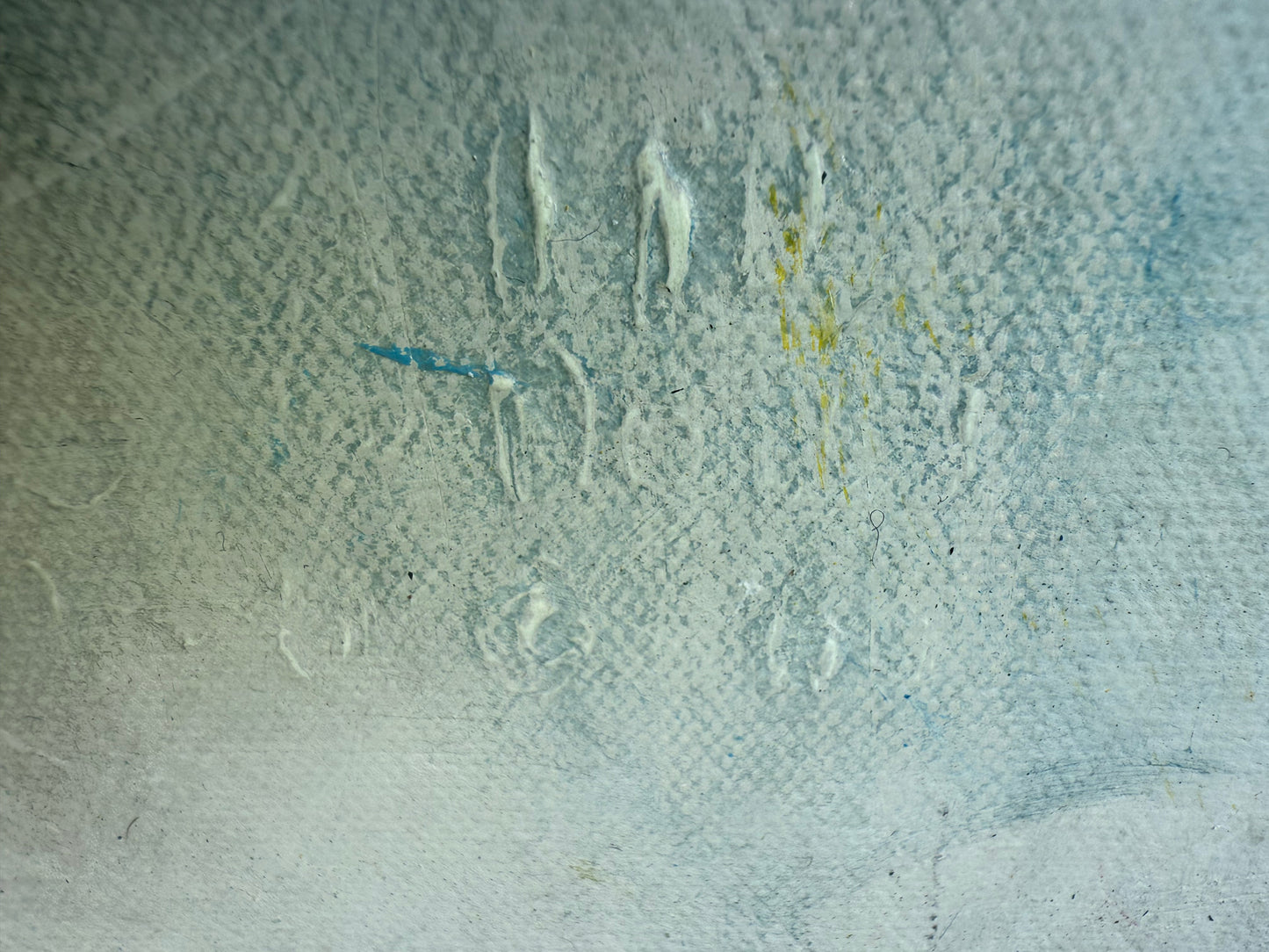 Abstract art with textured binary code surface and minimal color