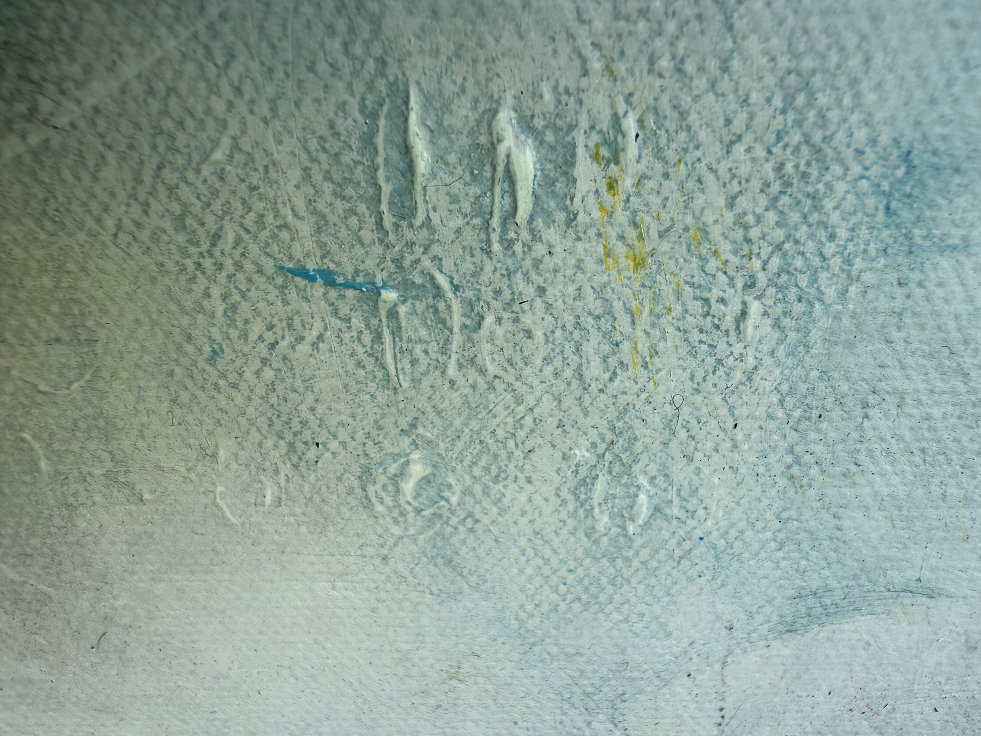 Abstract art with textured binary code surface and minimal color